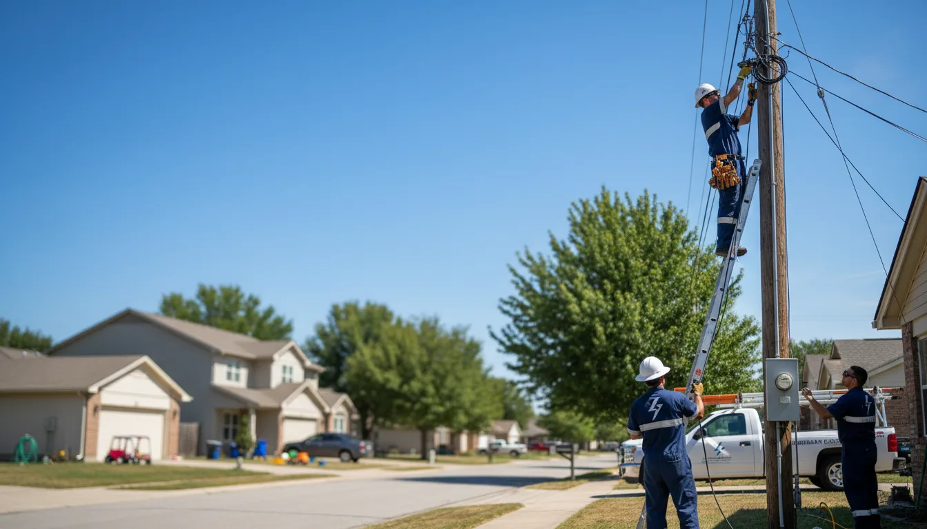 Residential electrician providing installation services in New Auburn, WI
